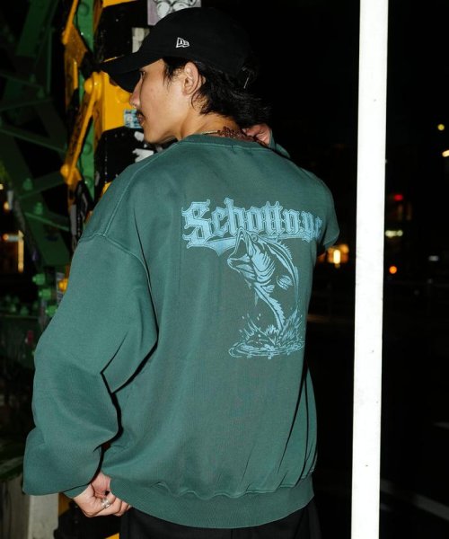 Schott(ショット)/OVERDYE CREW SWEAT SPLASHED/オーバーダイ スウェット フィッシュ/img26