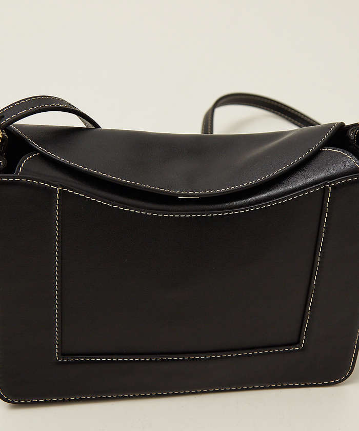LEE掲載】Trench/レザーフラップショルダーBAG(504868649)｜阪急百貨店