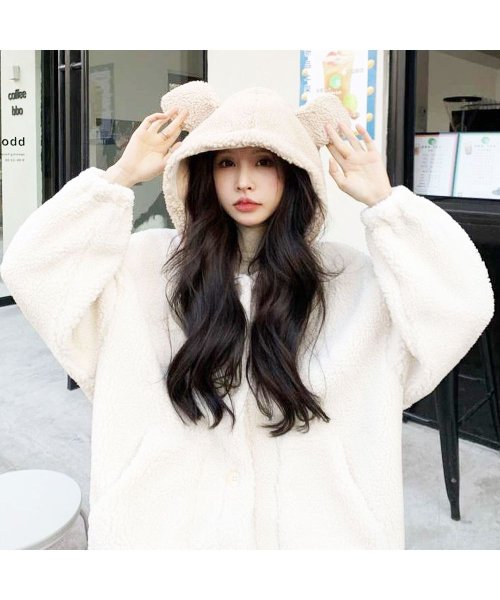 新品同様超美品♡ミュベール バックレースアップジャケット ベージュ 