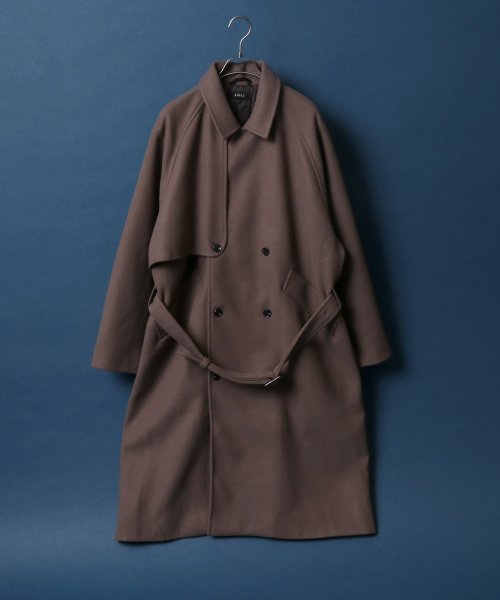 ANPAS(ANPAS)/【ANPAS】Melton Oversize Trench Coat Coat/ANPAS メルトン オーバーサイズ トレンチコート/img01