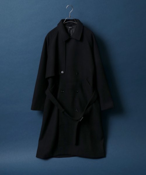 ANPAS(ANPAS)/【ANPAS】Melton Oversize Trench Coat Coat/ANPAS メルトン オーバーサイズ トレンチコート/img03