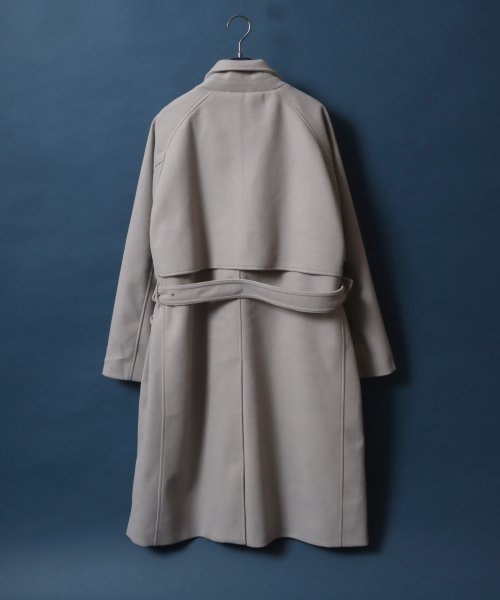 ANPAS(ANPAS)/【ANPAS】Melton Oversize Trench Coat Coat/ANPAS メルトン オーバーサイズ トレンチコート/img09