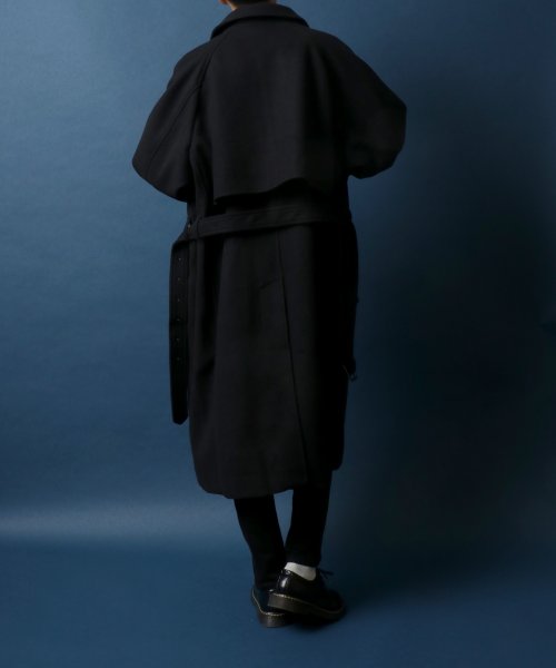 ANPAS(ANPAS)/【ANPAS】Melton Oversize Trench Coat Coat/ANPAS メルトン オーバーサイズ トレンチコート/img23