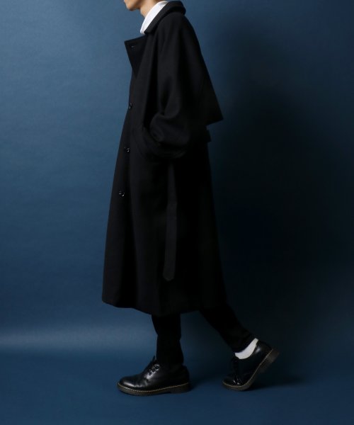 ANPAS(ANPAS)/【ANPAS】Melton Oversize Trench Coat Coat/ANPAS メルトン オーバーサイズ トレンチコート/img24