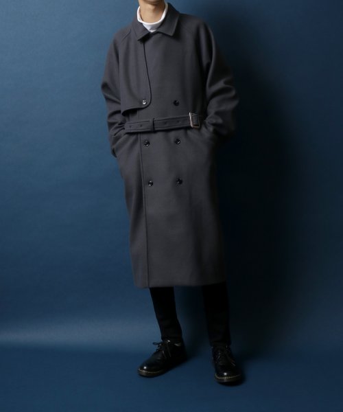 ANPAS(ANPAS)/【ANPAS】Melton Oversize Trench Coat Coat/ANPAS メルトン オーバーサイズ トレンチコート/img39