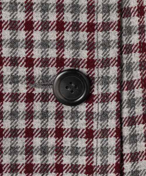 MARTIN GRANT Aライン ラグランチェックコート GRANT