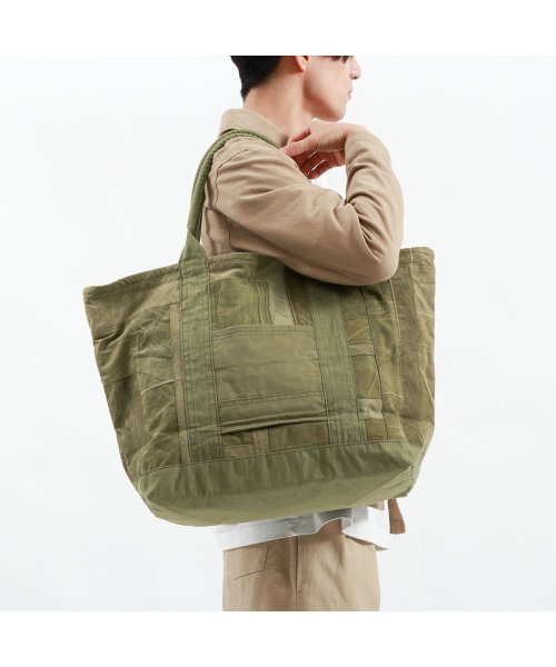 hobo(ホーボー)/ホーボー トートバッグ hobo CARRY－ALL TOTE L UPCYCLED US ARMY CLOTH B4 29L 日本製 HB－BG3515/img01