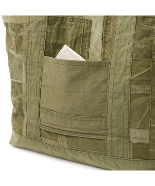hobo(ホーボー)/ホーボー トートバッグ hobo CARRY－ALL TOTE L UPCYCLED US ARMY CLOTH B4 29L 日本製 HB－BG3515/img09
