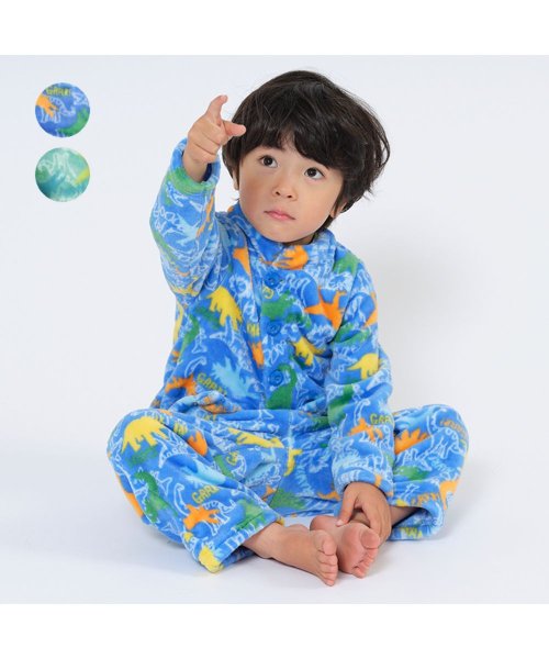 Kids Foret(キッズフォーレ)/【子供服】 Kids Foret (キッズフォーレ) 恐竜柄もこもこパジャマ 90cm～140cm B57705/img01