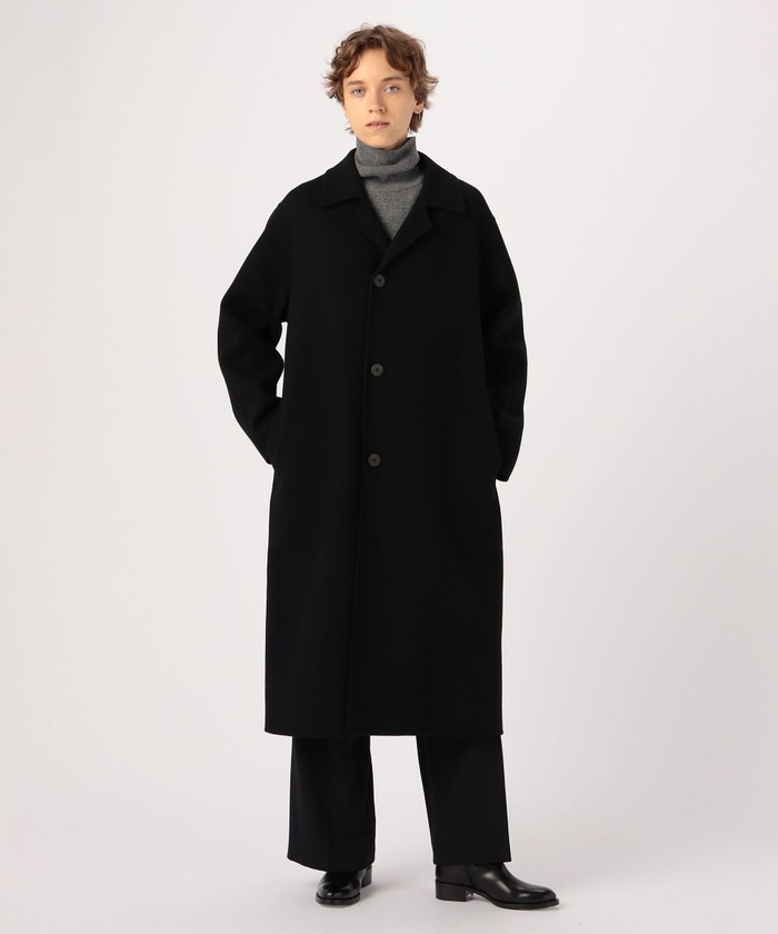 セール】MELTON LONG COAT ウール ダブルフェイスロングコート