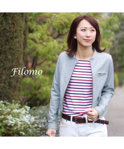 Filomo(フィローモ)/ラムレザーライダースジャケットシングル/img02