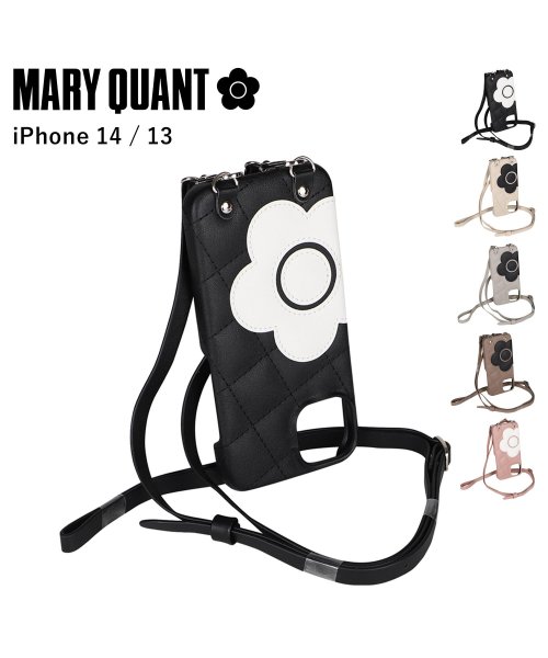 MARY QUANT(マリークヮント)/MARY QUANT マリークヮント iPhone 14 13 ケース スマホケース 携帯 レディース PU QUILT LEATHER NEW SLING C/img01