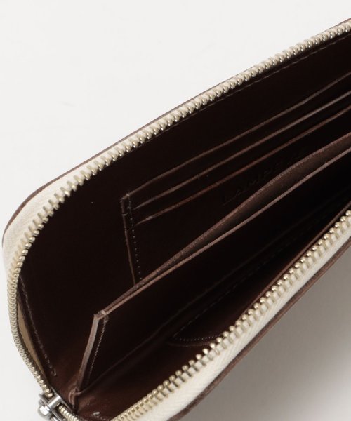 LAMPEYE: L字ジップ ロング ウォレット 長財布 バケッタレザー LAMPEYE