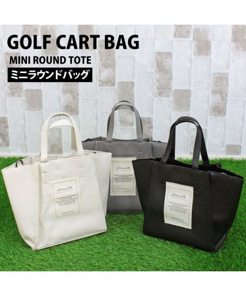 TopIsm(トップイズム)/ゴルフ カートバッグ ラウンドバッグ メンズ レディース ミニバッグ ミニトートバッグ 2WAY ショルダーバッグ フェイクレザー 小物 かばん 鞄/img01