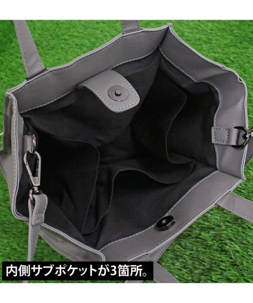 TopIsm(トップイズム)/ゴルフ カートバッグ ラウンドバッグ メンズ レディース ミニバッグ ミニトートバッグ 2WAY ショルダーバッグ フェイクレザー 小物 かばん 鞄/img08