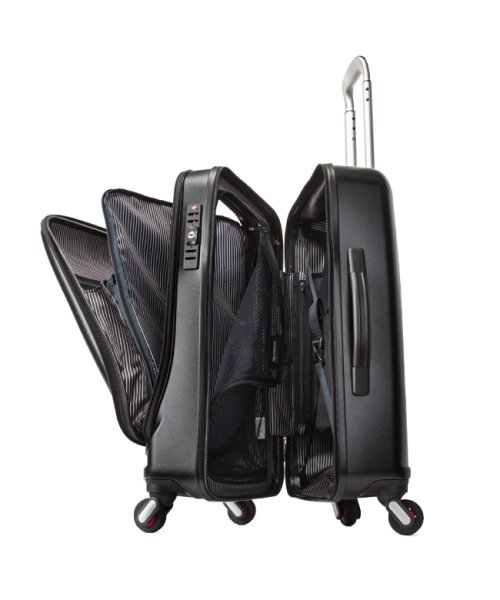 フリクエンター クラムアドバンス スーツケース Mサイズ 44L フロントオープン ストッパー付き 軽量 静音 FREQUENTER 1－218 Mサイズ ｜約