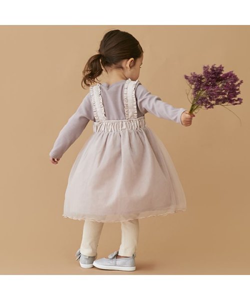 セール】チェリー刺繍×チュールワンピース(504949538) | プティマイン  