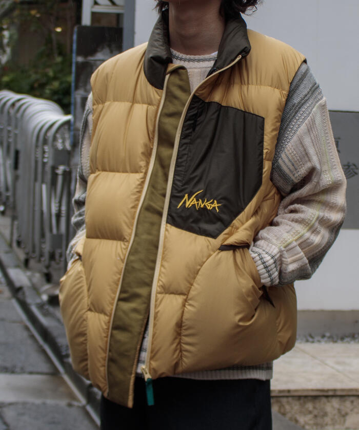 【NANGA/ナンガ】MAZENO RIDGE VEST マゼノリッジ ダウンベスト