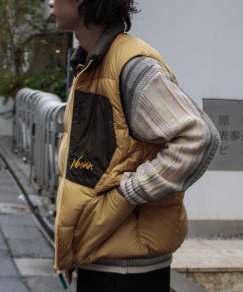 ナンガNANGA マゼノリッジベスト L.KHA Lサイズ 受け持っ
