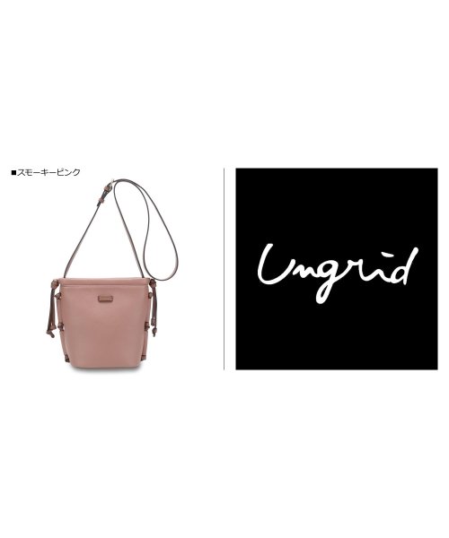 Ungrid(アングリッド)/アングリッド Ungrid バッグ ショルダーバッグ レディース 斜めがけ 小さめ MINI SHOULDER BAG ブラック ホワイト ブラウン グレー ピ/img05