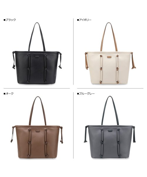 Ungrid(アングリッド)/アングリッド Ungrid バッグ トートバッグ レディース 大きめ ファスナー付き MEDIUM TOTE BAG ブラック ホワイト ブラウン グレー ピン/img06