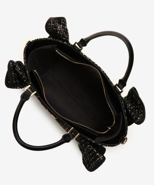 ツイードフリルトート(大) 