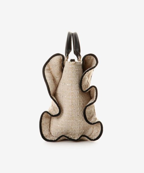 ツイードフリルトート(大) 