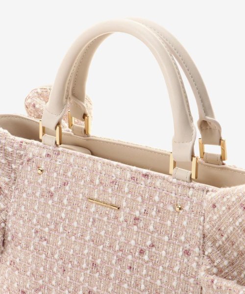 ツイードフリルトート(大) 