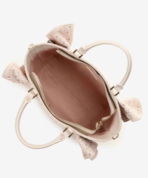 ツイードフリルトート(大) 