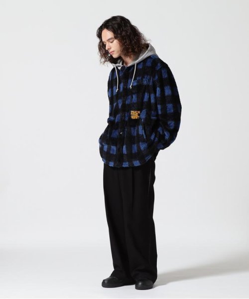 mindseeker/マインドシーカー/Exclusive Fleece Hood Shirt/別注フリースフードシャツ 