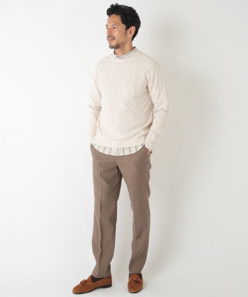 Men's Bigi(メンズビギ)/12G ジャガードクルーネックニット/img05