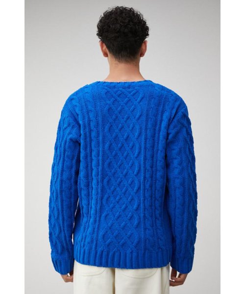 AZUL by moussy(アズールバイマウジー)/CHENILLE CABLE KNIT/img42