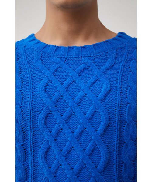 AZUL by moussy(アズールバイマウジー)/CHENILLE CABLE KNIT/img43
