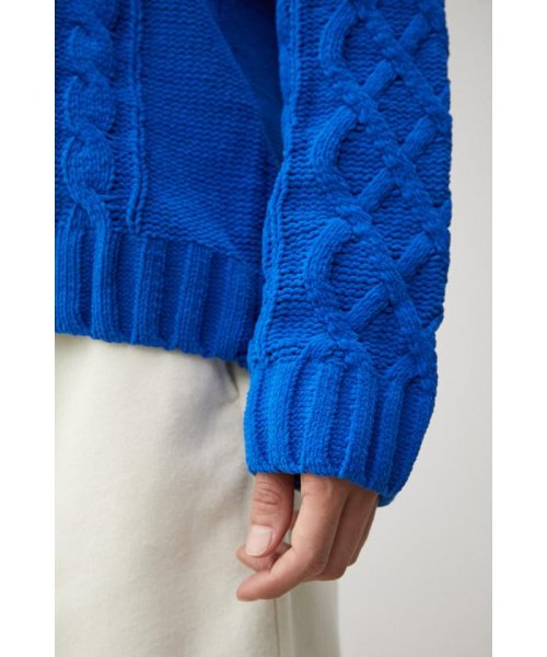 AZUL by moussy(アズールバイマウジー)/CHENILLE CABLE KNIT/img45