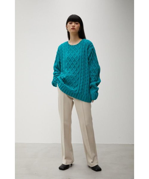 AZUL by moussy(アズールバイマウジー)/CHENILLE CABLE KNIT/img64