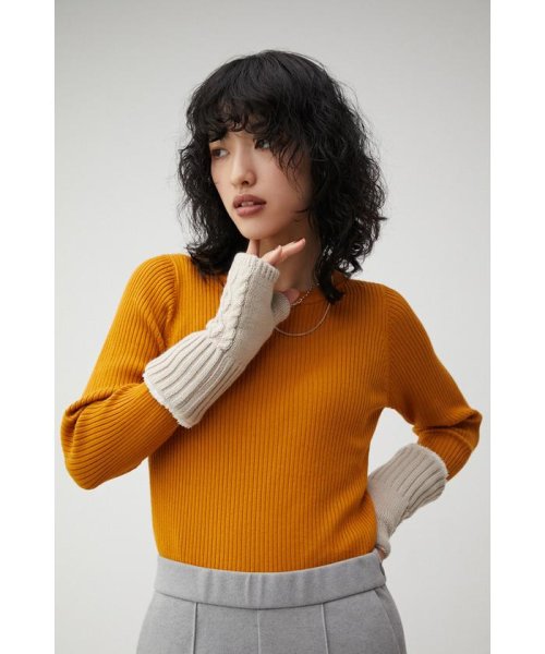 AZUL by moussy(アズールバイマウジー)/KNIT HAND WARMER/img14