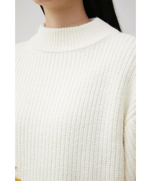 AZUL by moussy(アズールバイマウジー)/HAND STITCH SHORT KNIT TOPS/img07
