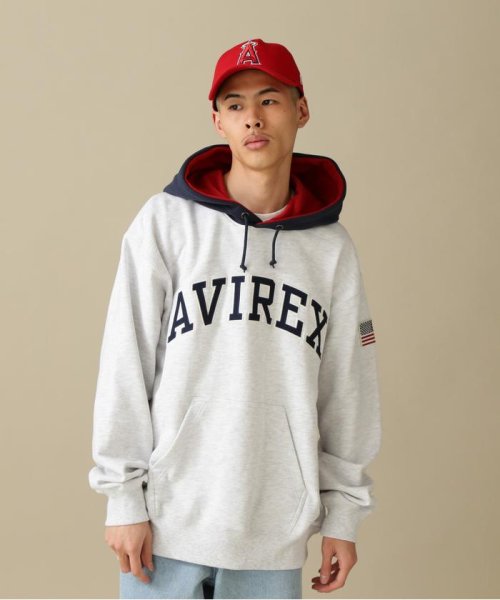 AVIREX(AVIREX)/ARCH LOGO COLOR HOOD L/S PARKA/アーチ ロゴ カラー フード パーカー/img02