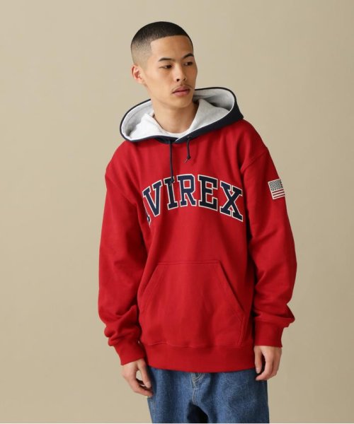 AVIREX(AVIREX)/ARCH LOGO COLOR HOOD L/S PARKA/アーチ ロゴ カラー フード パーカー/img13