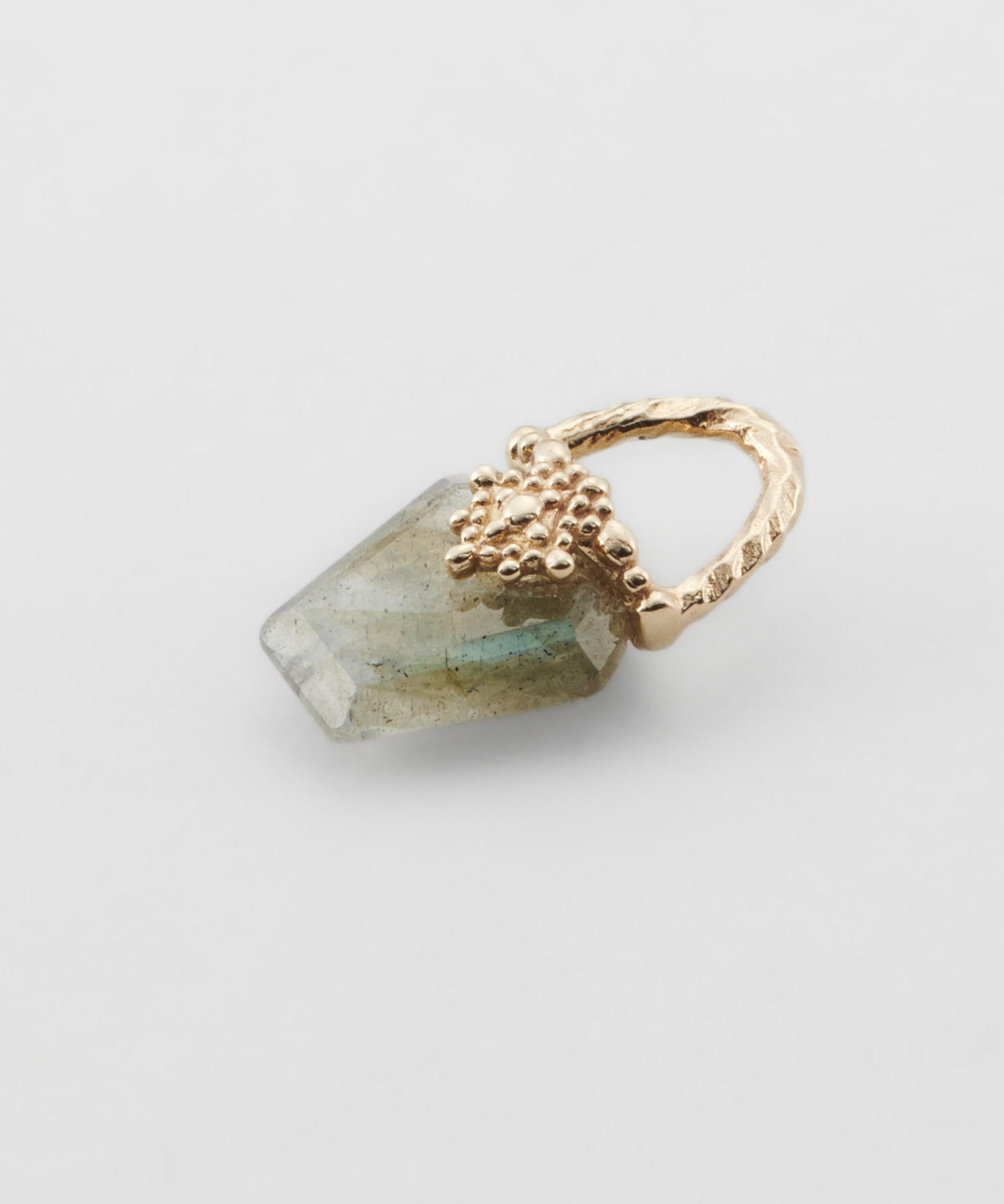 セール】【Tiny Bag Charm】K10ラブラドライトチャーム(504994767