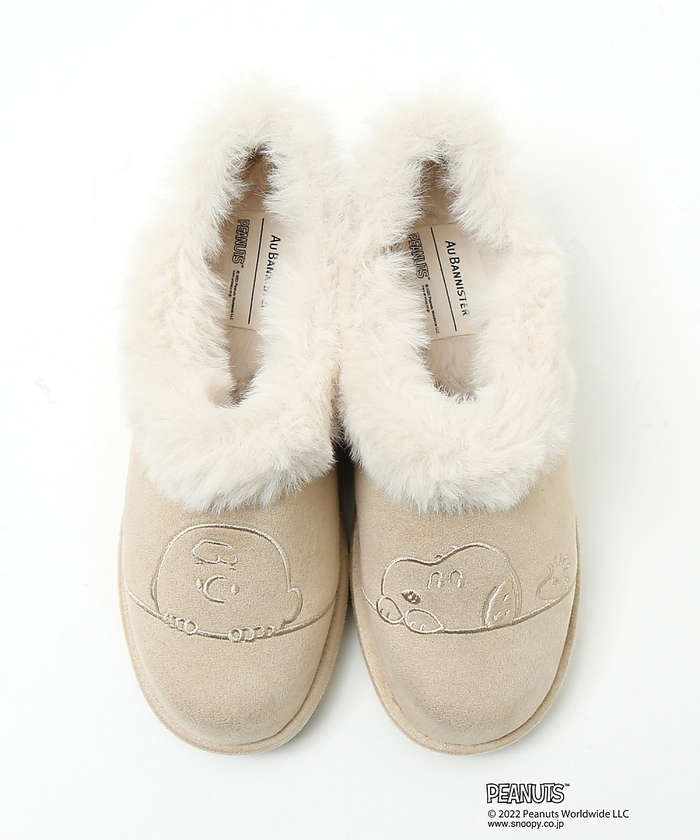 オゥ バニスター（Au BANNISTER）/【PEANUTS×Au BANNISTER】スヌーピーコラボ エコムートンブーツ PEANUTS×Au BANNISTER】スヌーピーコラボ エコムートンブーツ