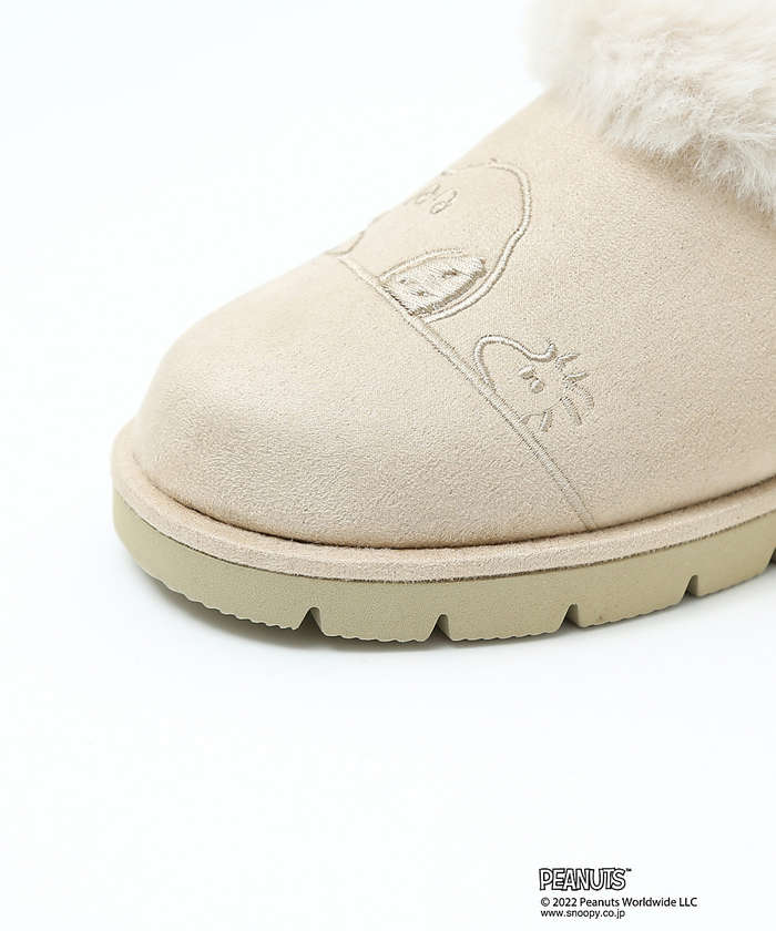 PEANUTS×Au BANNISTER】スヌーピーコラボ エコムートンブーツ