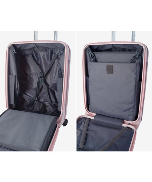 アジアラゲージ アルミナ スーツケース 機内持ち込み Sサイズ SS 37L フロントオープン 静音 ALUMINUM ALM－036G－18 キャリーケース ｜約 SIRENT