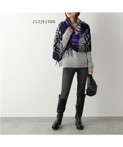 Joshua Ellis(ジョシュアエリス)/【Joshua Ellis(ジョシュアエリス)】Ripple Cashmere Scarf カシミヤ 大判 ストール チェック 柄 ショール マフラー CPG /img20