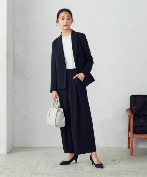 【セットアップ対応】ウォッシャブル ポリエステルツイル　テーラードジャケット 【セットアップ対応】ウォッシャブル ポリエステルツイル　テーラードジャケット L1415452621(10919円)