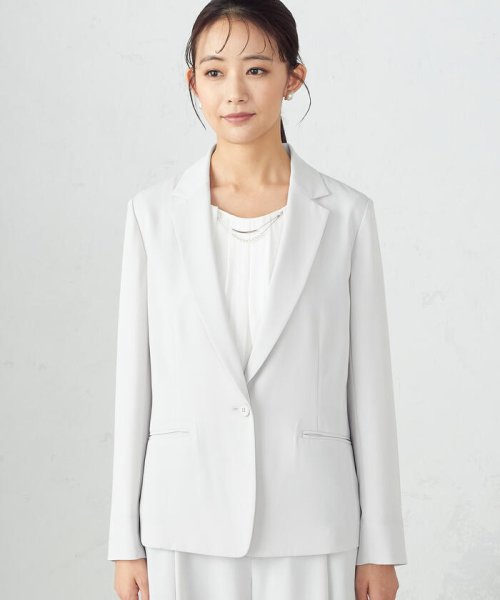 【セットアップ対応】ウォッシャブル ポリエステルツイル　テーラードジャケット 【セットアップ対応】ウォッシャブル ポリエステルツイル　テーラードジャケット L1415452621(10919円)