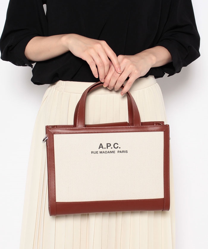 【A.P.C.】A.P.C. アーペーセー　CAMILLE ショッピングバッグ レディース ベージュ キャンバス