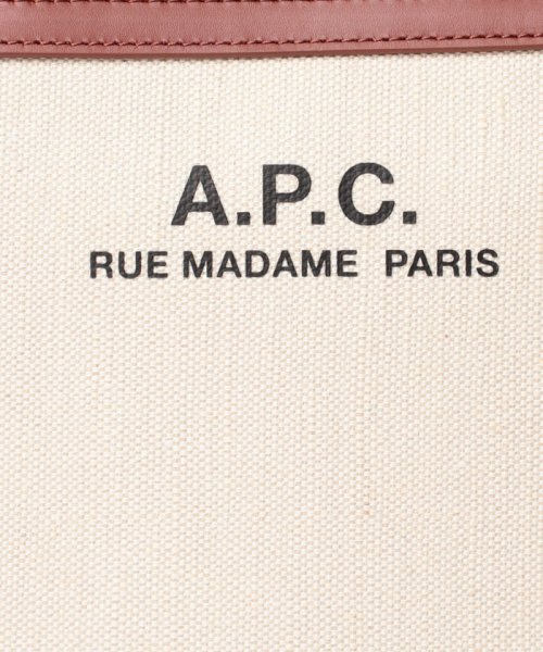 【A.P.C.】A.P.C. アーペーセー　CAMILLE トートバッグ レディース ベージュ キャンバス 
