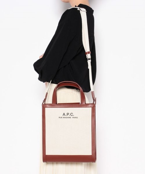 A.P.C.(アーペーセー)/【A.P.C.】A.P.C. アーペーセー　CAMILLE トートバッグ レディース ベージュ キャンバス/img05