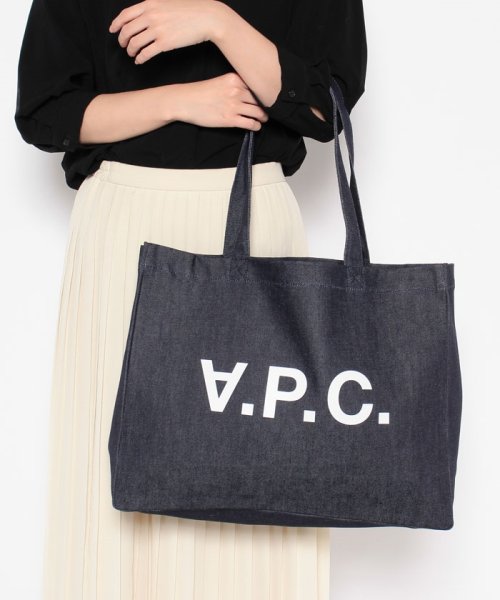 A.P.C.(アーペーセー)/【A.P.C.】A.P.C. アーペーセー　LAURE　デニムショッピングバッグ　メンズ　レディース　インディゴ/img05